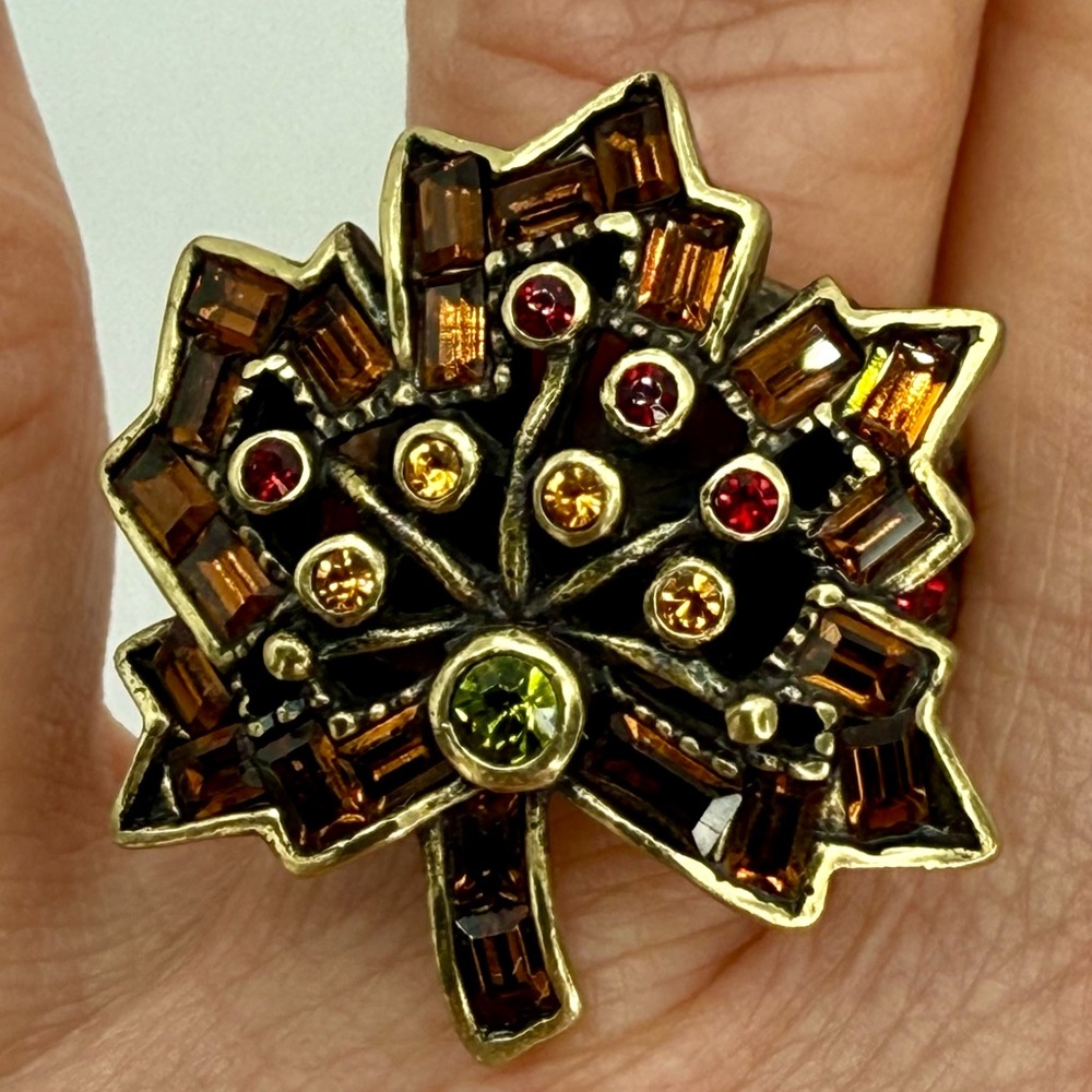 Vintage Heidi Daus “Forever Autumn” Ring size 8 - Picture 11 of 16